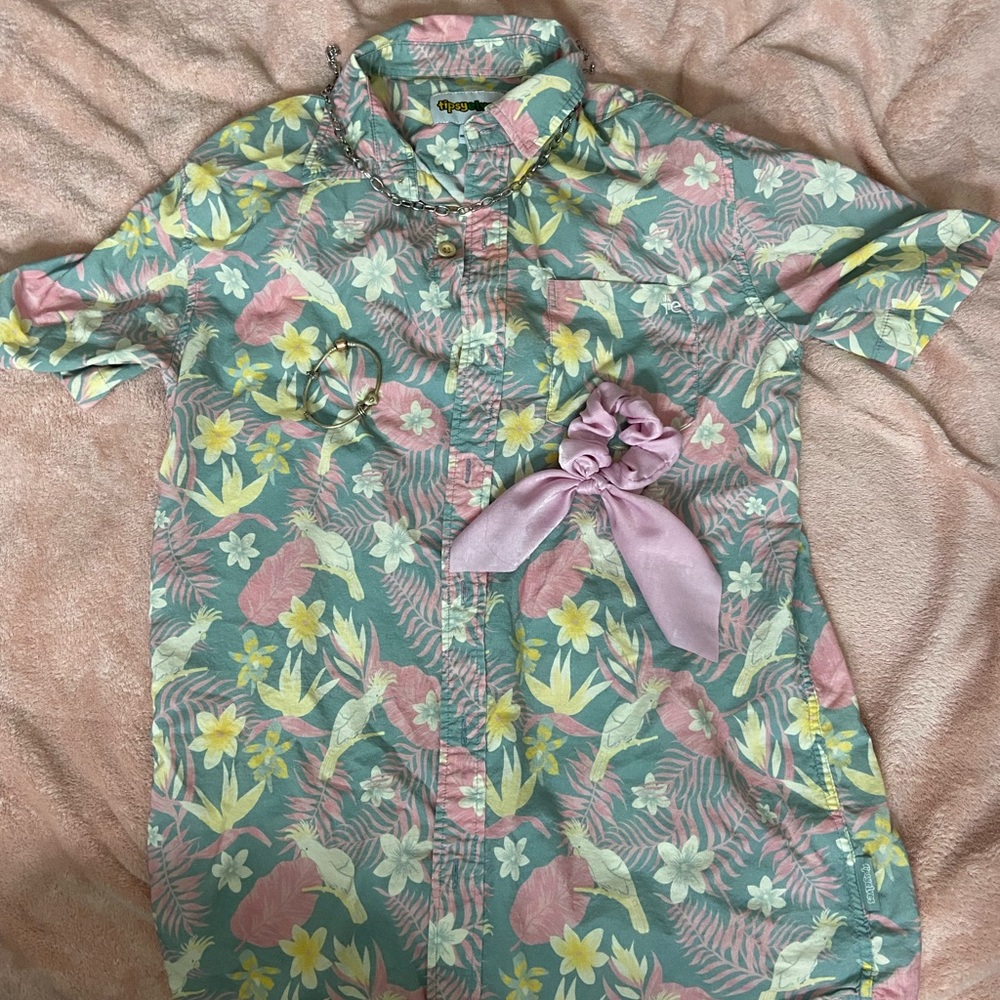 Tipsy Elves Pastel Button Down Shirt